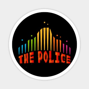 the police art retro Magnet